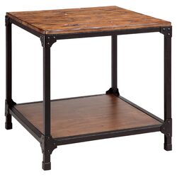 Carson End Table in Antique Brown