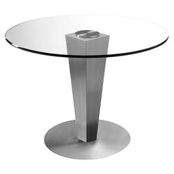 Julia Dining Table in Stainless Steel