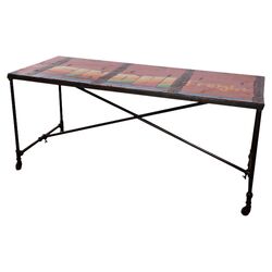 Freight Truck Dining Table in Burnt Wax