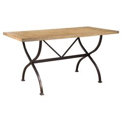 Charleston Counter Height Dining Table in Distressed Desert Tan
