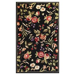 Sonesta Black Floral Rug