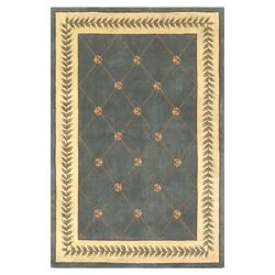 Ruby Wedgewood & Ivory Trellis Rug