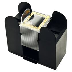 Six Deck Automatic Card Shuffler in Black