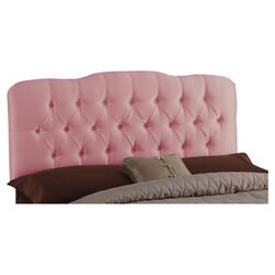 Tufted Arch Upholstered Headboard in Wood Rose