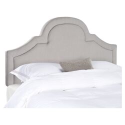 Kerstin Arched Upholstered Headboard in Arctic Grey