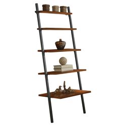 Parsons 5 Tier Ladder Bookcase in Cherry