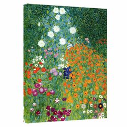 Farm Garden Canvas Wall Art by Gustav Klimt