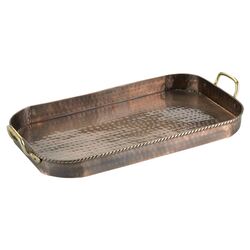 Serving Tray in Antique Copper
