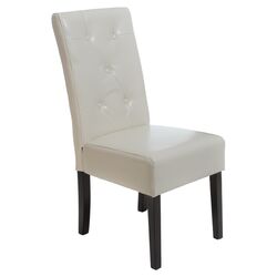 Carter Tufted Side Chair in Ivory (Set of 2)