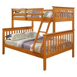 Carlisle Twin Over Full Bunk Bed in Honey
