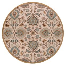 Caesar Beige & Light Blue Round Rug