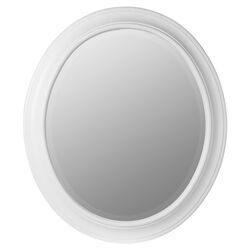 Chelsea Oval Mirror in Chespeake White