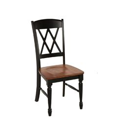 Monarch X-Back Side Chair in Black (Set of 2)