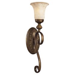 Becca 1 Light Wall Sconce in Weathered Umber