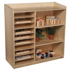 Environment Sensorial Discovery Shelving Unit in Natural
