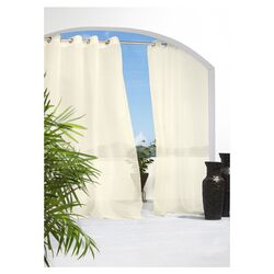 Outdoor Gazebo Grommet Top Curtain Panel in Natural