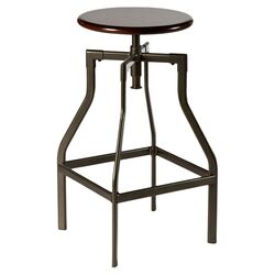 Cyprus Adjustable Backless Stool in Pewter