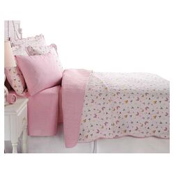 Butterfly Dance Quilt Set in Pink