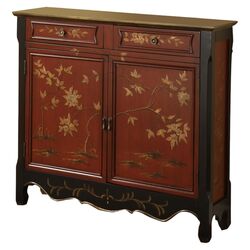 Oriental Console Cabinet in Red