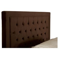 Kaylie Upholstered Headboard in Chocolate