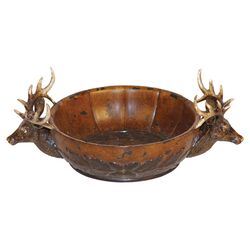 Stag Bowl in Brown