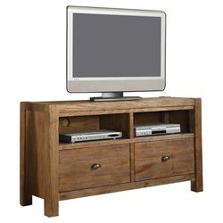 Bellevue TV Stand in Medium Brown