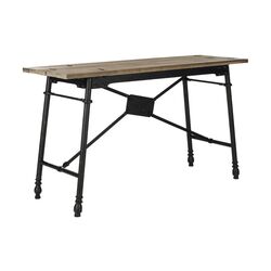Larry Console Table in Black & Natural