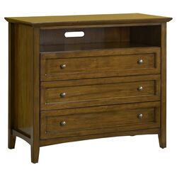 Paragon 3 Drawer Media Chest in Truffle