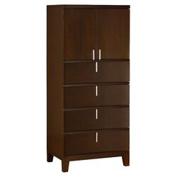 Legend 4 Drawer Lingerie Chest in Chocolate Brown