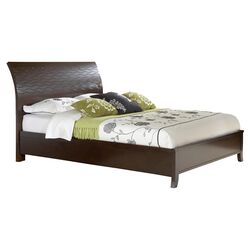 Legend California King Panel Bed in Chocolate Brown