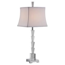 Tapered Table Lamp in Clear (Set of 2)