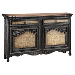 Sideboard in Textured Black & Tan