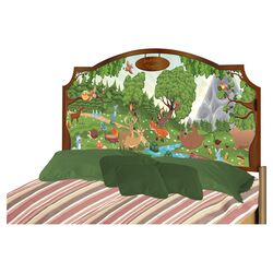 Peel and Stick Forest Panel Headboard