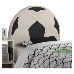Upholstered Soccer Ball Twin Headboard
