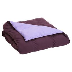 Reversible Down Alternative Comforter in Purple & Lavender