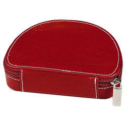 Leather Jewelry Case in Red Leather Jewelry Case in Red