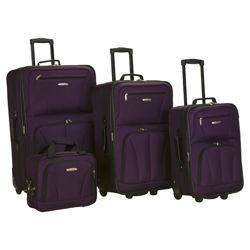 4 Piece Luggage Set in Purple 4 Piece Luggage Set in Purple