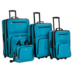 4 Piece Luggage Set in Turquoise 4 Piece Luggage Set in Turquoise