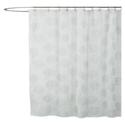 Samantha Shower Curtain in White