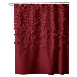 Lucia Shower Curtain in Red