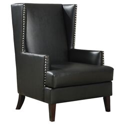 Wingback Chair in Black