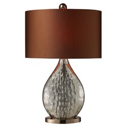 Sovereign Table Lamp in Silver & Bronze