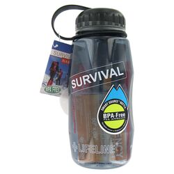 8 Piece Survival Bottle Kit in Black