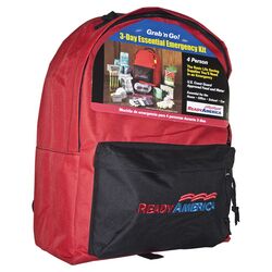 Emergency Backpack in Red & Black