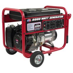 6,000 Watt Mobile Generator in Red