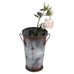 Pot Planter in Brown & Grey
