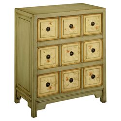 Royston 6 Drawer Chest in Black & Natural