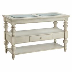 Priapus Double Console Table in Antique Dusty Linen