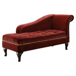 Coral Chaise Lounge in Red