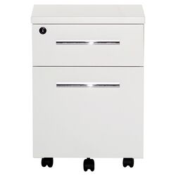 Pure Office Pedestal in White